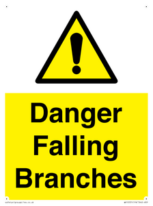 Danger Falling Branches